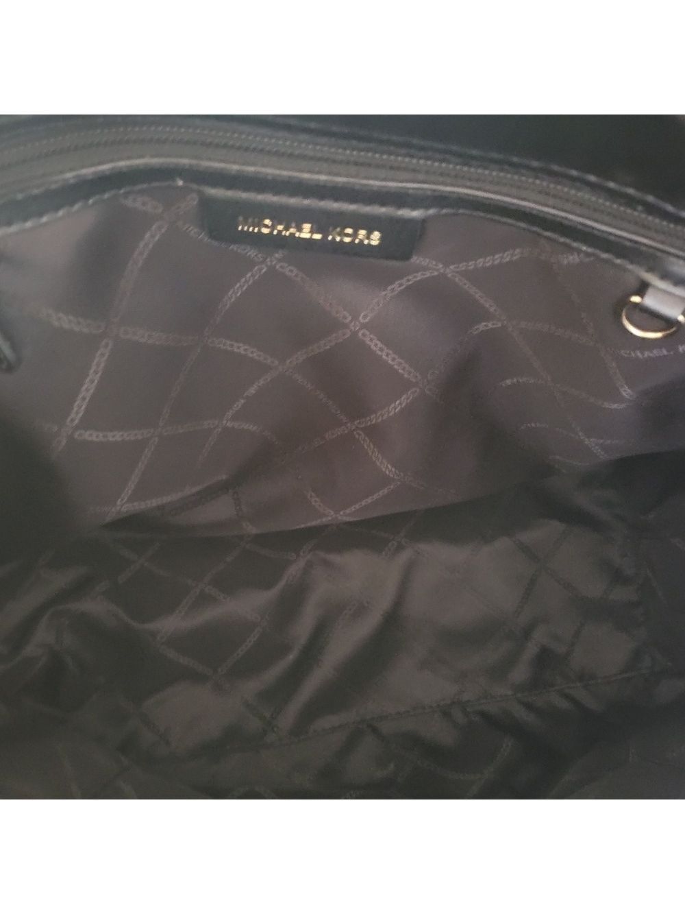 Michael Kors Black and Gold Studded Tote - Picture 6 of 9
